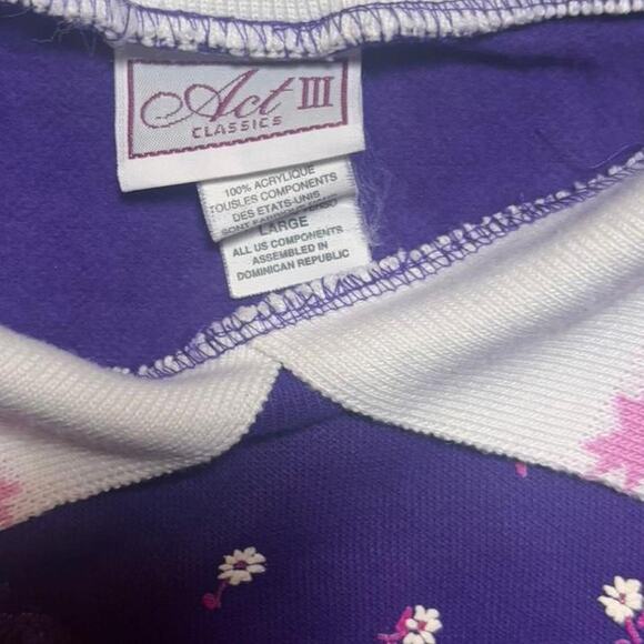 Purple  90s Kitten crewneck sweatshirt (large) - Picture 5 of 5